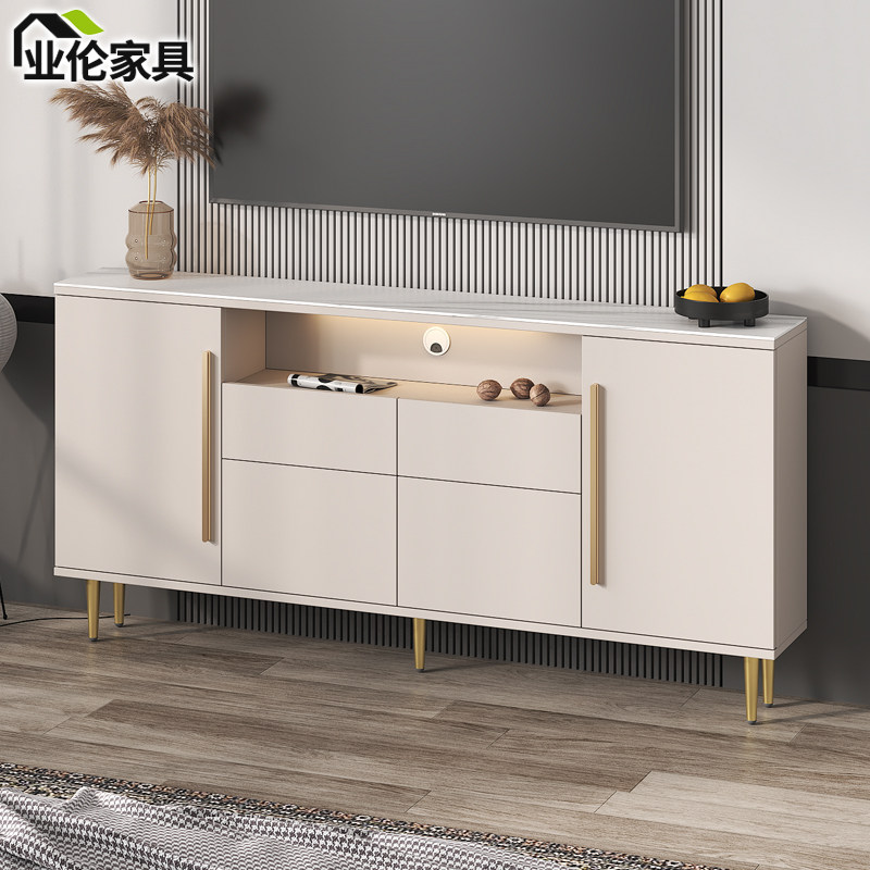 轻奢岩板电视柜卧室高柜窄款现代简约小户型客厅储物柜斗柜3D72,住宅家具,电视柜,淘宝优惠券,粉丝福利购,淘宝优惠卷