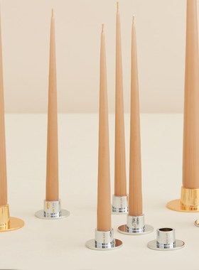 Ester Erik烛台烛盘蜡烛底座金属底盘家用亮光金轻奢不锈钢装饰