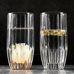 创意玻璃杯电镀水晶玻璃果汁杯科林杯茶杯玻璃杯家用杯子玻璃黛蒙
