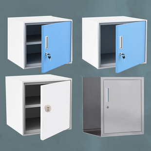 不锈钢食品添加剂柜带锁密码放文件柜矮桌面档案储物柜柜子专用箱