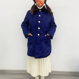 87海尉女棉大衣 女士冬季蓝色君迷冷冻I库中长款加厚保暖东北大衣