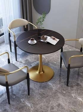 N5沙发边几小茶几现代轻奢可移动创意角几小圆桌大理石岩板客厅边