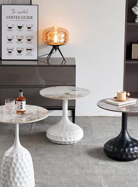 北欧沙发角几边几简约小户型客厅圆形铁艺茶几组合卧室床头小边几