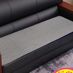 办公室四季通用彩麻沙发垫子防滑简约单双人三人位组合皮沙发坐垫