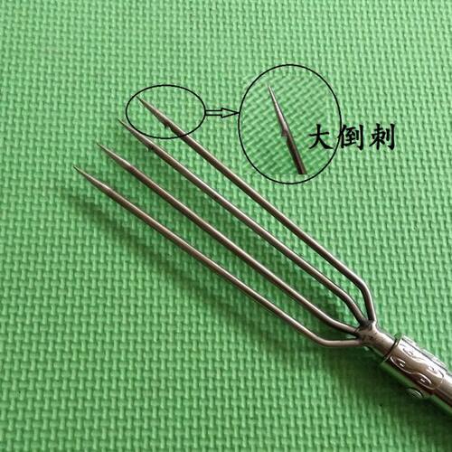 齿鱼叉叉不锈钢小鱼黄四小配件鳝叉叉泥鳅不锈钢渔具倒刺小鱼垂钓
