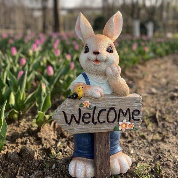 花园摆件卡通创意动物兔子户外阳台客厅桌面装饰摆设庭院造景布置,家居饰品,户外/庭院摆件,淘宝优惠券,粉丝福利购,淘宝优惠卷
