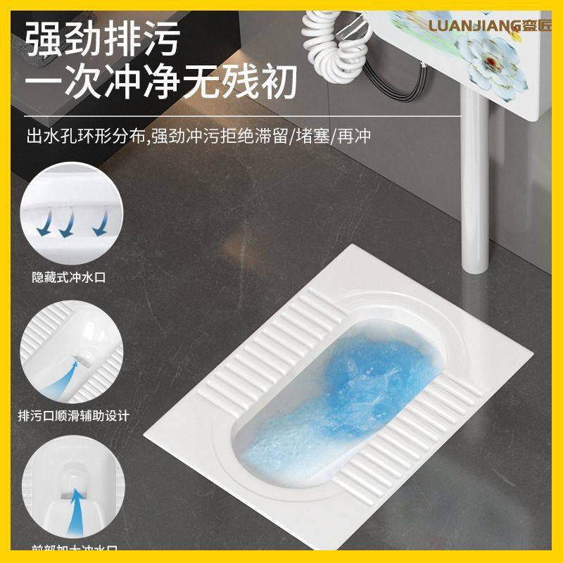 德国进口后排大便便器蹲家用品牌器水箱便池大号蹲坑蹲卫生间特大,家装主材,蹲便器,淘宝优惠券,粉丝福利购,淘宝优惠卷