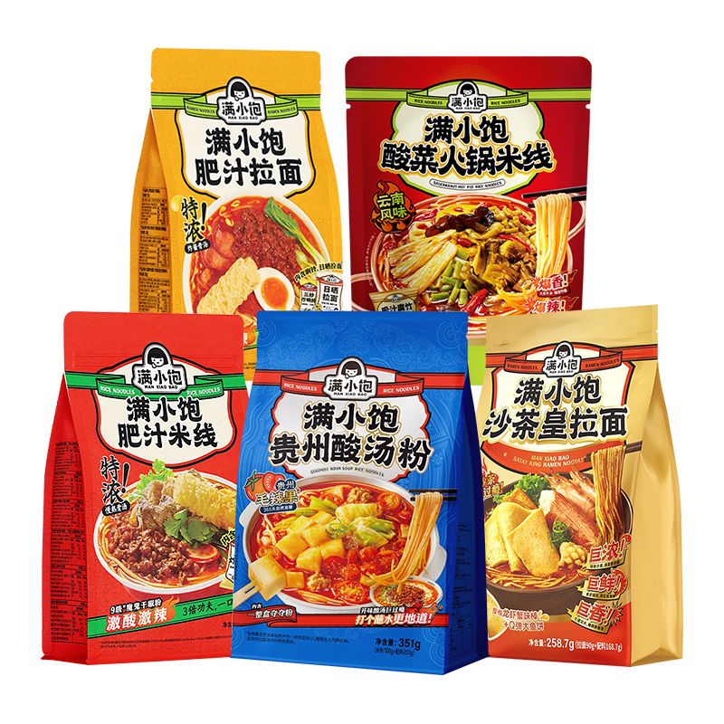 速食组合方便夜宵满小饱新品组合肥汁土豆粉沙茶皇拉面方便特浓肥