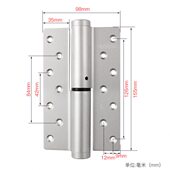 隐形门合页自动关门闭门器液压缓冲阻尼弹簧铰链暗门自闭合页一片