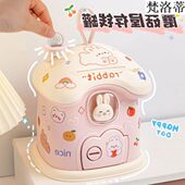 储 女孩兔3儿童密码 新款 网红小房子存钱罐20子只进不出20232年新款