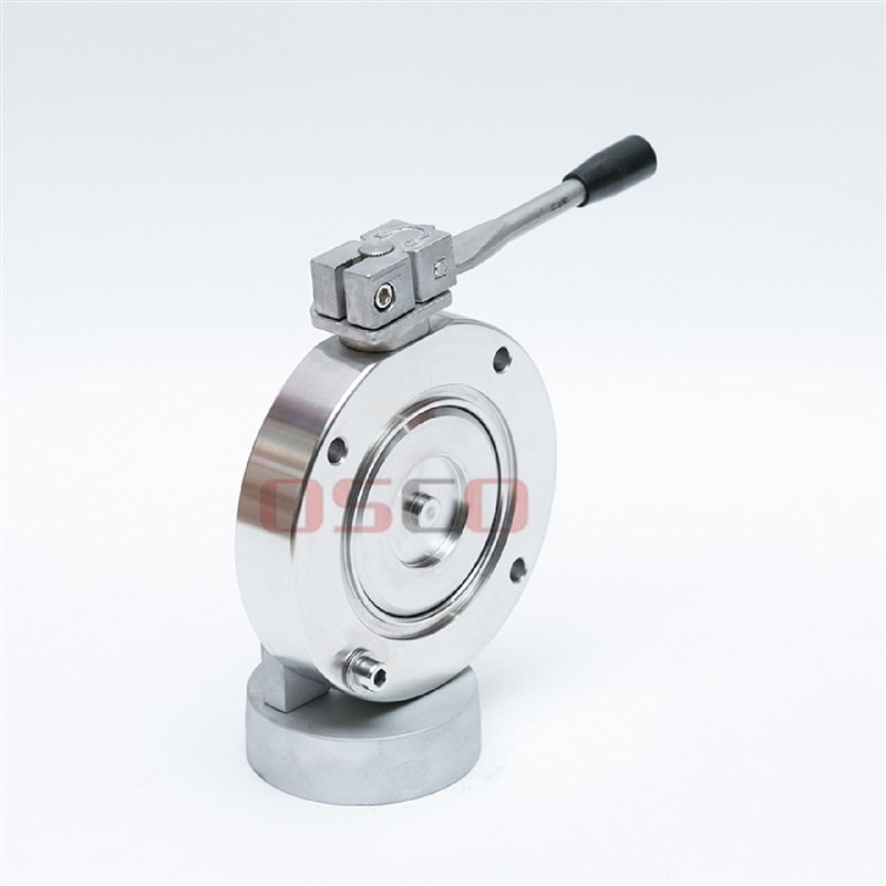 GI型法兰蝶阀碳钢真p空手动蝶阀对夹真空蝶阀气动卫生级快装蝶阀