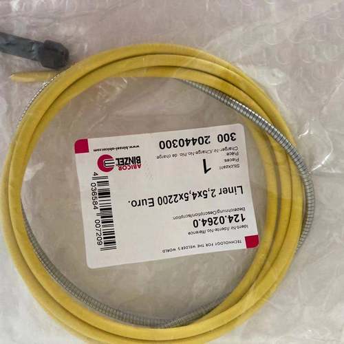 宾采尔BNZEL焊接焊枪欧式送丝管导丝管送丝软管黄色2.5*4.5*220