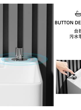 3YV5特长拖把池阳台家用卫生间洗拖布池号落地式户外庭院陶瓷墩布