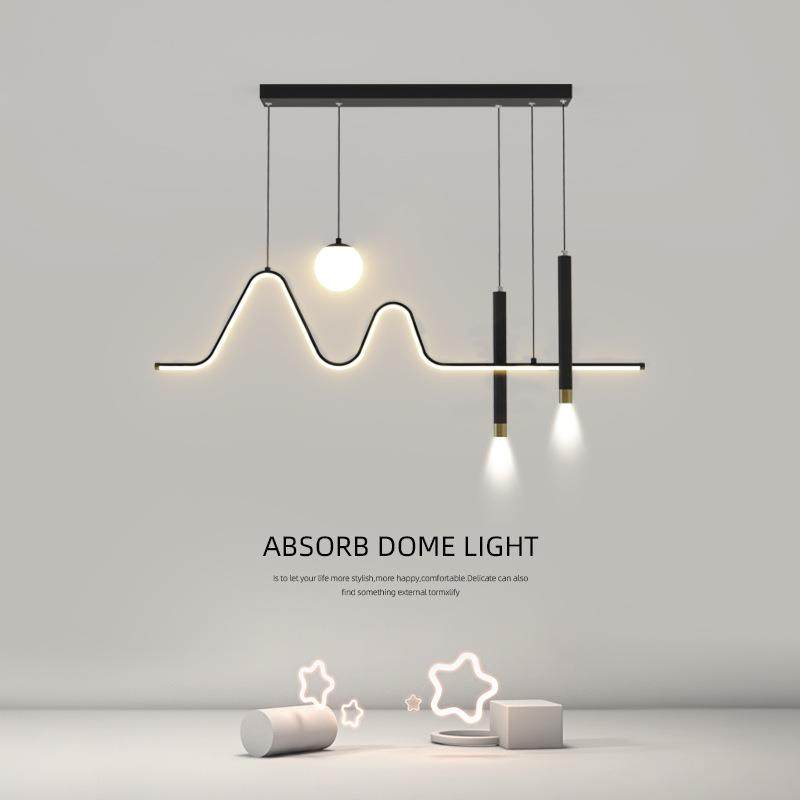 led餐厅吊灯极简风新款轻奢大气岛台灯具简约现代长条歺厅餐桌灯,电子元器件市场,其它元器件,淘宝优惠券,粉丝福利购,淘宝优惠卷