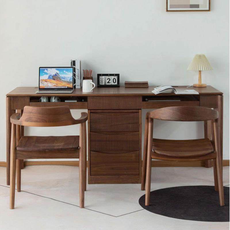 北美黑胡桃木实木双人书桌书柜一体靠墙学习写字桌电脑办公桌轻奢,金属材料及制品,金属加工件/五金加工件,淘宝优惠券,粉丝福利购,淘宝优惠卷