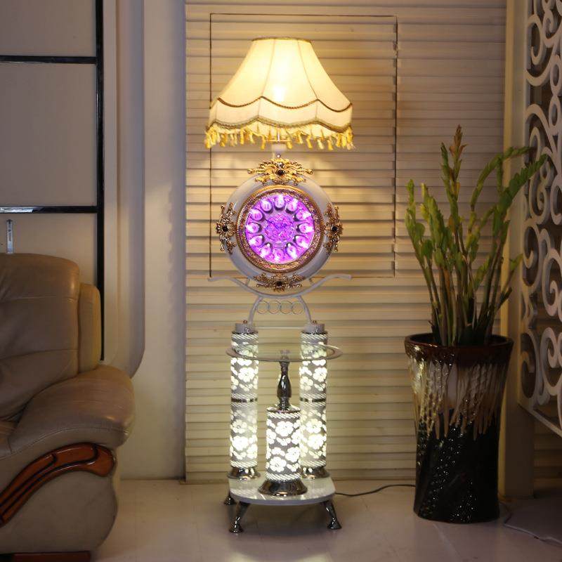 北欧布艺落地台灯家居时尚温馨led书房落地灯卧室客厅钟表落地灯,自行车/骑行装备/零配件,更多零件/配件,淘宝优惠券,粉丝福利购,淘宝优惠卷