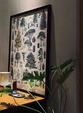 7055简约拼图框挂墙Cavallini美式复古植物园花卉1000片500片相