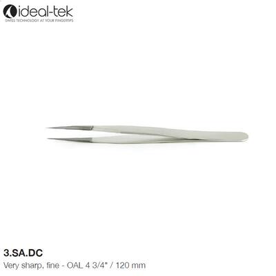 瑞士ideal-tek镊子3.SA.DC微电子组装尖头镊子