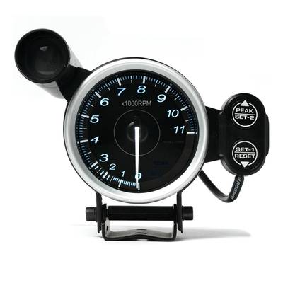 7色背光转速表赛车改装仪表A13.75寸80mm仪表12V汽车改装仪表