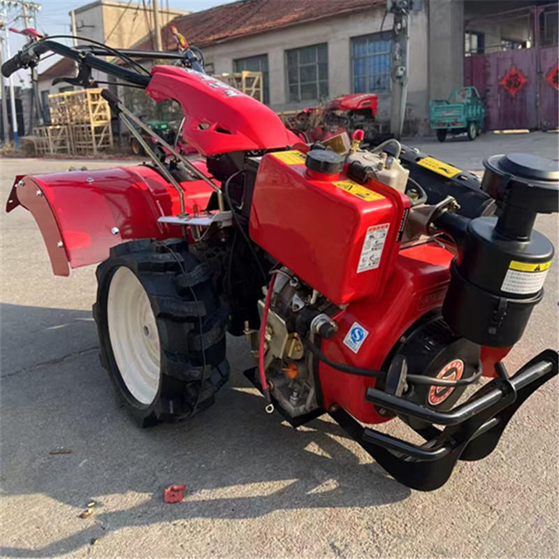 四驱微耕机打田耕地犁地小型家用农用打地翻土翻地柴油旋耕机