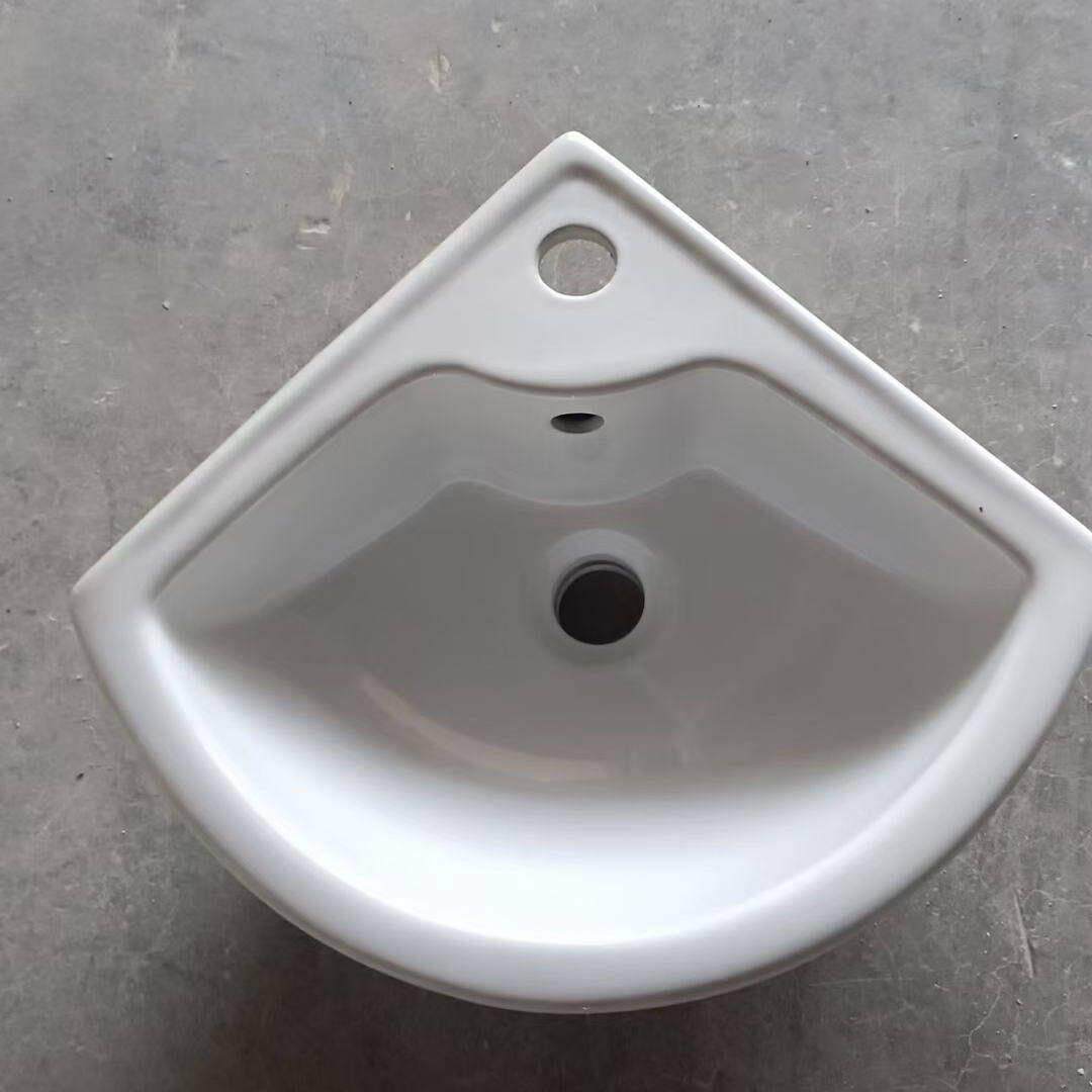 三角盆 小户型小号挂墙式洗手陶瓷盆水池 卫生间角盆洗漱盆
