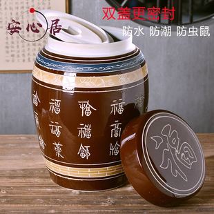 骨灰坛罐陶瓷捡骨大号高档大理石金坛迁坟棺材骨灰盒防潮殡葬用品