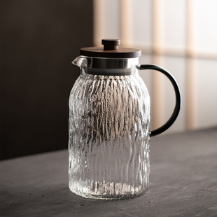 凉水壶家用冷水壶耐高温玻璃泡柠檬凉茶壶凉水杯套装大号容量扎壶