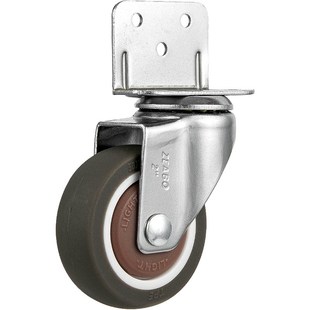 L型万向轮单边夹板轮子花架家具通用脚轮婴儿床静音滑轮 4只装