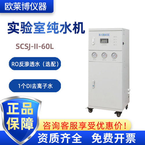 BIOBASE博科  产水量60L/H一级去离子水实验室SCSJ-II-60L纯水机