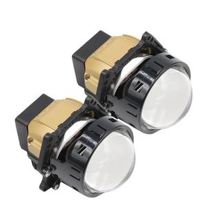 LED大灯白黄远近超亮聚 A6LED透镜55W智能大功率车灯改装 新款 热卖