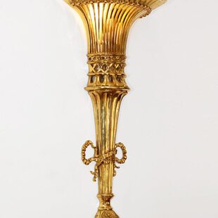 欧式全铜壁灯法式客厅高档大型火炬走廊玄关创意过道别墅脱蜡墙灯