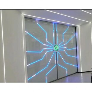 科技门网红门造型门隐形门发光酒吧包厢展厅门电动感应门触摸定制