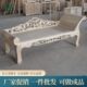 北方老榆木贵妃榻白茬白胚白坯午休单人床罗汉床中式 实木仿古躺椅
