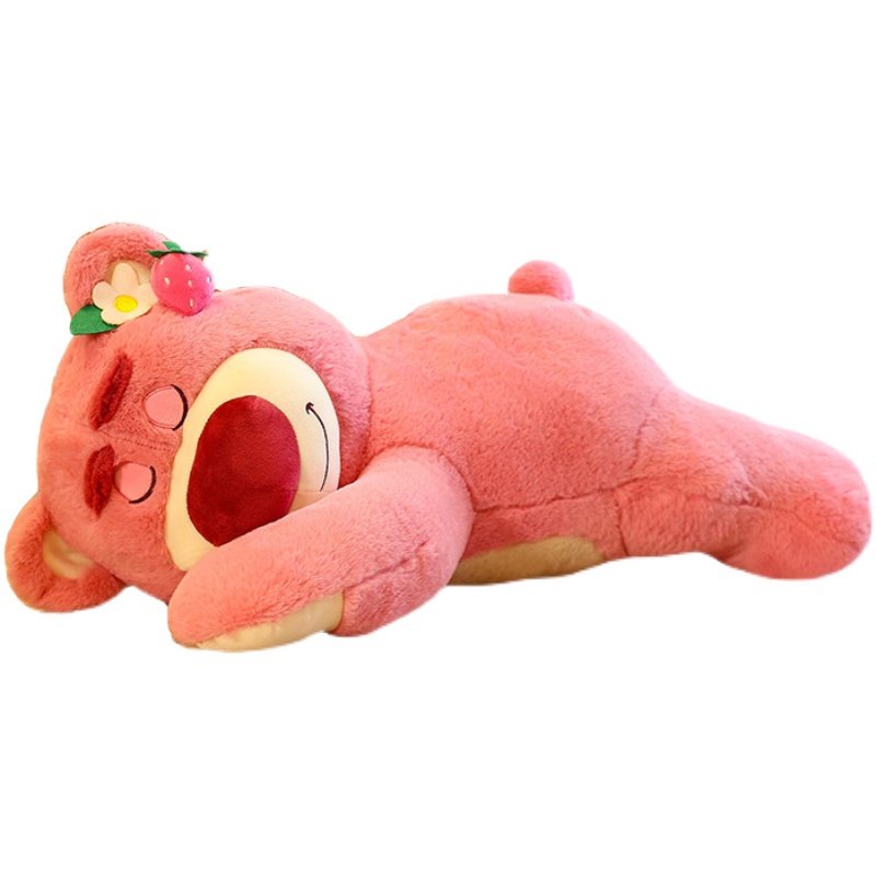 可爱草莓熊女生睡觉抱枕卧室床A头靠垫靠枕侧着睡夹腿枕大靠背宿