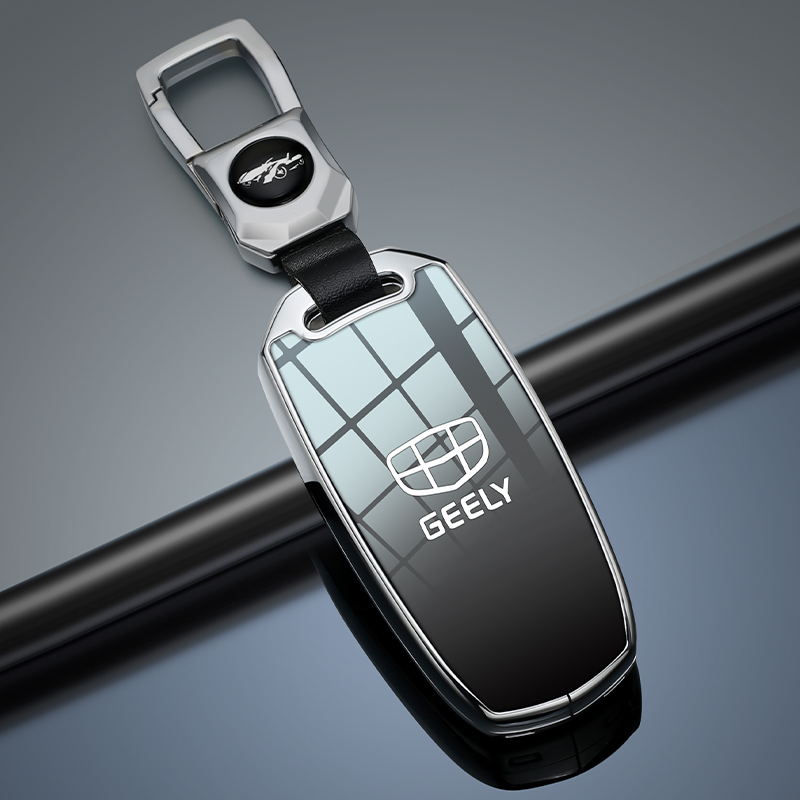 适用吉利钥匙套18款帝豪gs壳gl银河博越l博瑞扣男熊猫mini几何e车