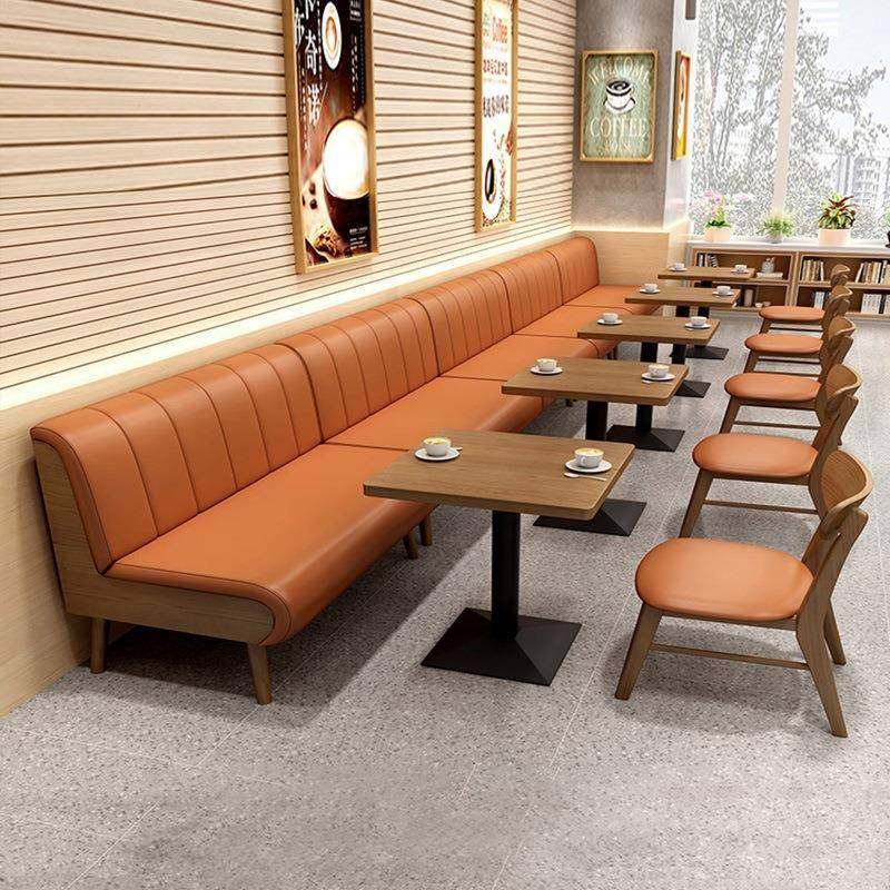 茶餐厅板式卡座沙发凳咖啡厅甜品奶茶店桌子桌椅组合餐饮家具