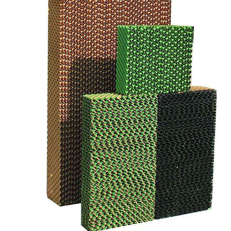 7090降温水帘纸芯棕色黑色绿色环保湿帘纸芯畜牧养殖水帘厂家