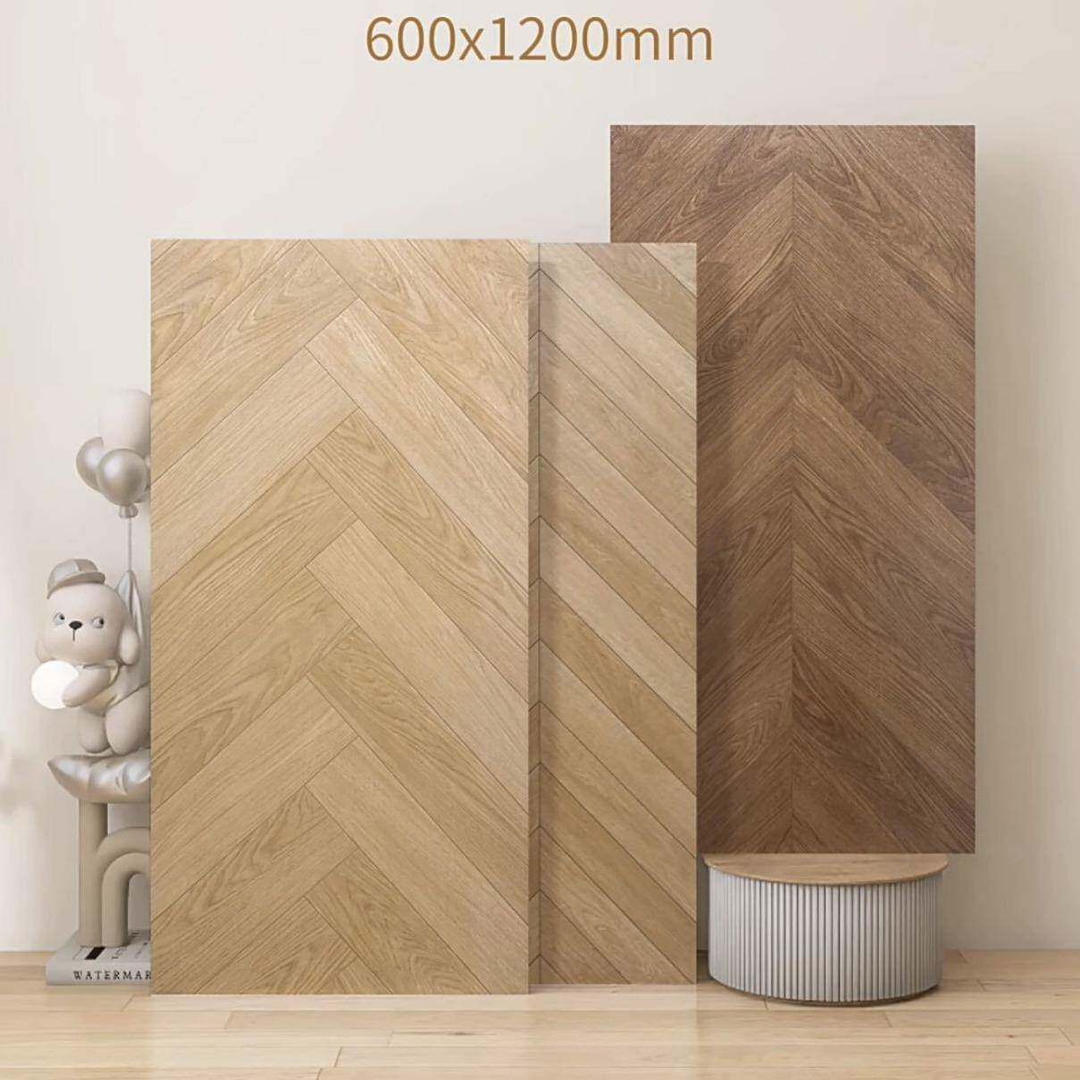 法式鱼骨木纹砖600x1200复古人字拼仿古地砖客厅卧室阳台书房