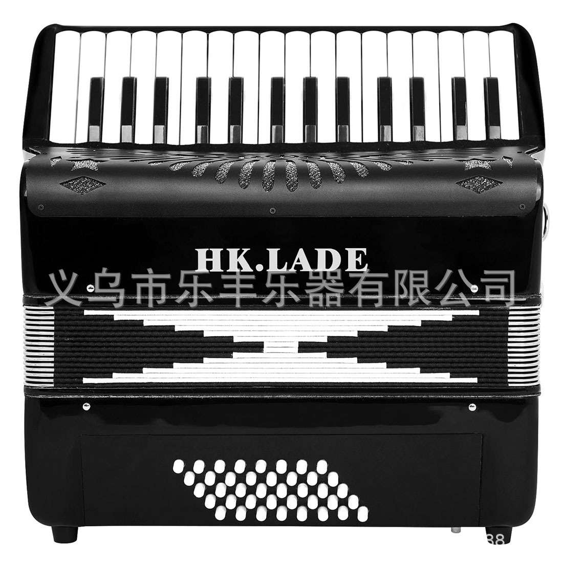HK·LADE键盘专业手风琴30键40贝斯初学成人学生练习演奏手风琴