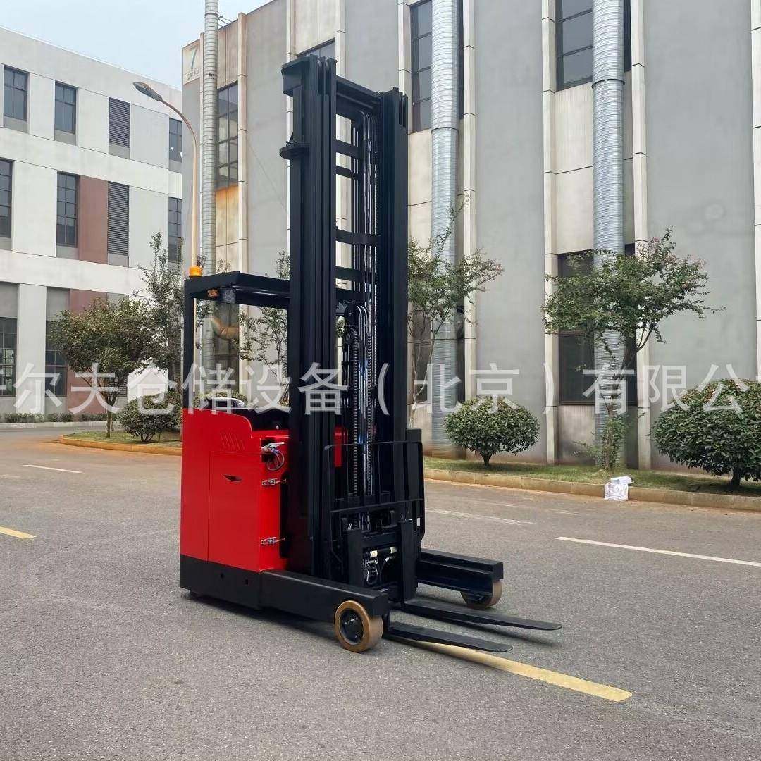 座驾式前移式电动叉车2吨电瓶堆高车8米无腿堆垛机装卸高位货架