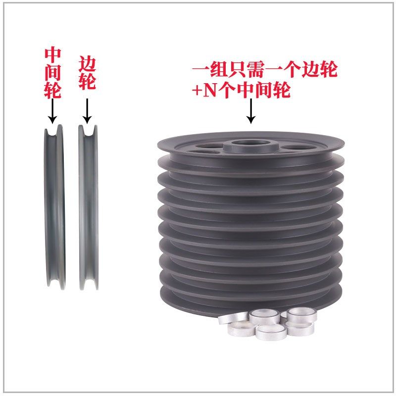 200押出机铝合金储线架组合轮250挤出机张力架喷瓷硬阳合金过线轮