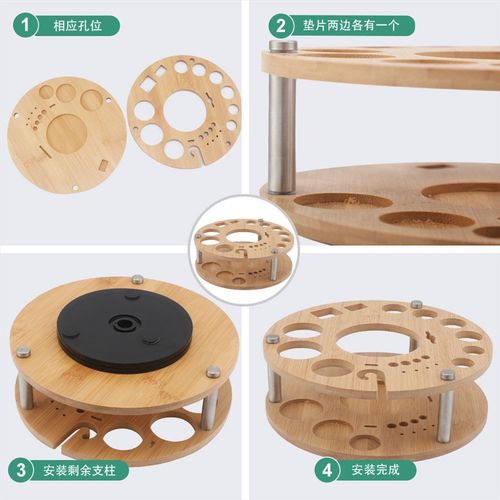 不锈钢旋转调酒器套装酒吧调酒工具25件套鸡尾酒手摇壶自带收纳层