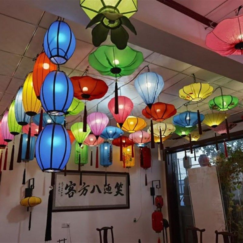 中国风新中式雨伞灯具创意手绘灯笼餐厅茶楼过道火锅店仿古吊灯,节庆用品/礼品,灯笼,淘宝优惠券,粉丝福利购,淘宝优惠卷
