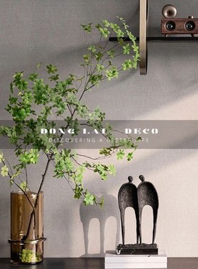 简约现代书房书架电视柜黑白马头B首饰盒抽象画组合摆件样板房装