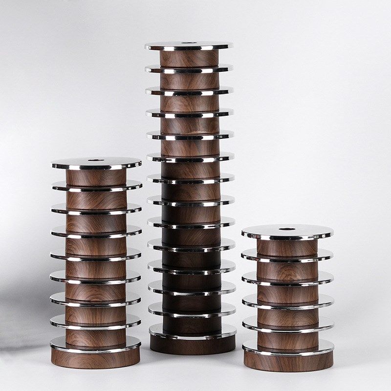 轻奢摆件层叠金属仿实木烛台花器样板间家居售楼部展厅花瓶装饰品,金属材料及制品,其他金属制品,淘宝优惠券,粉丝福利购,淘宝优惠卷