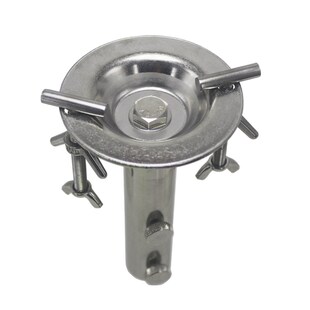 黑坑钓鱼伞固定器 浮桥木板鱼排不锈钢伞K座伞架遮阳钓伞支架渔具