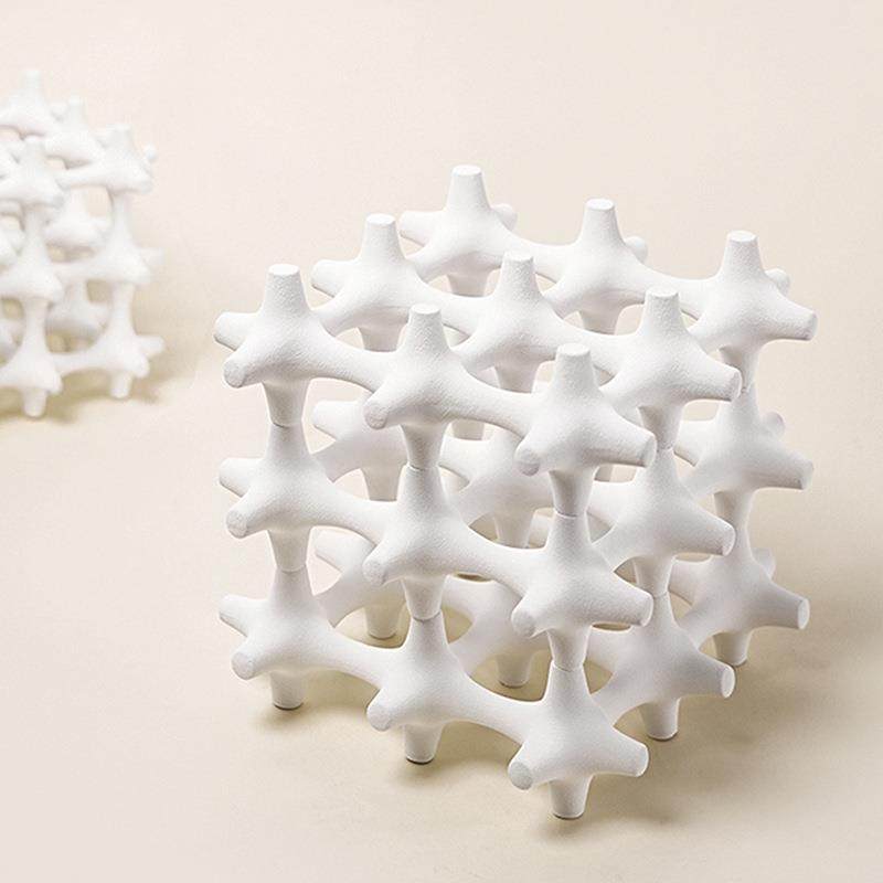 简约现代银色创意镂空搭建建筑魔方摆件售楼处样板房玄关软装饰品,特色手工艺,其他特色工艺品,淘宝优惠券,粉丝福利购,淘宝优惠卷