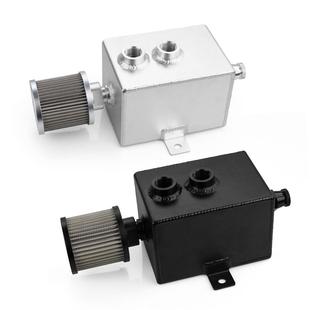 汽车改装 配件机油透气壶1L铝合金带空滤废气机油壶副油箱2L