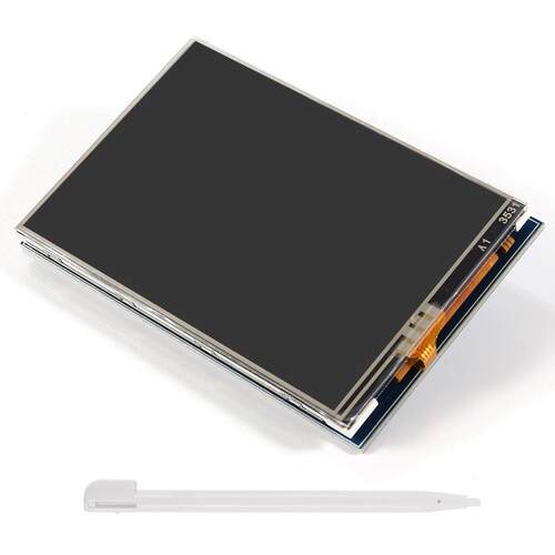 树莓派4代B型3.5寸显示屏Zero2W/3B/4B3.5寸HDMI屏幕电阻触摸屏