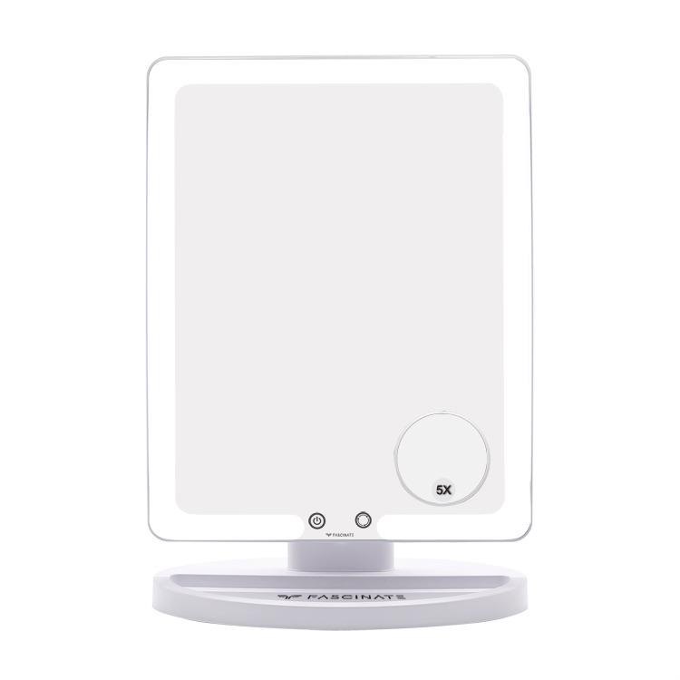 出口欧美大号led桌面梳妆美妆台式镜三色灯光影楼镜子带灯化妆镜